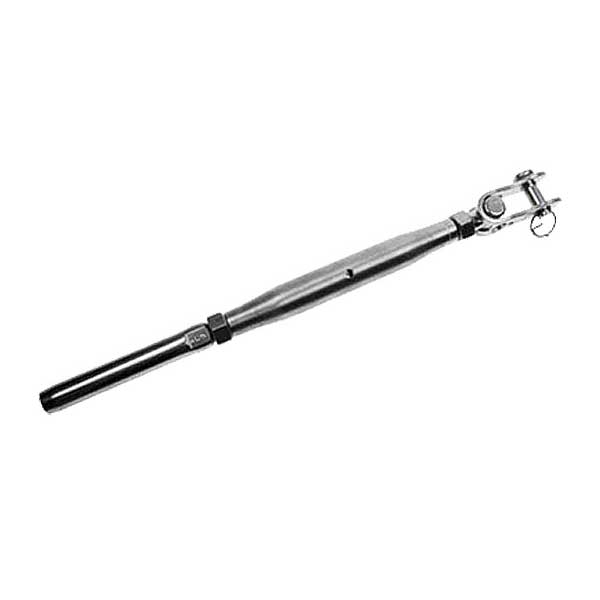 Toggle & Swage Stud Stainless Steel Turnbuckle - 1/2" (1/4" cable)