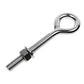 14 inch x 4 inch Stainless Steel Type 316 Welded Eye Bolt image 1 of 2
