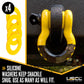 USCC 7/8" Drop-Forged Steel Screw Pin Anchor Shackles with Isolator and Washers – 6.5 Tons – 2 Pack