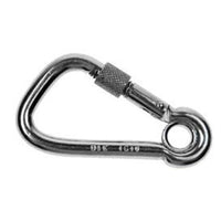 Asymmetrical Snap Hook w/ Screw Nut & Eyelet SS T316 - 4"