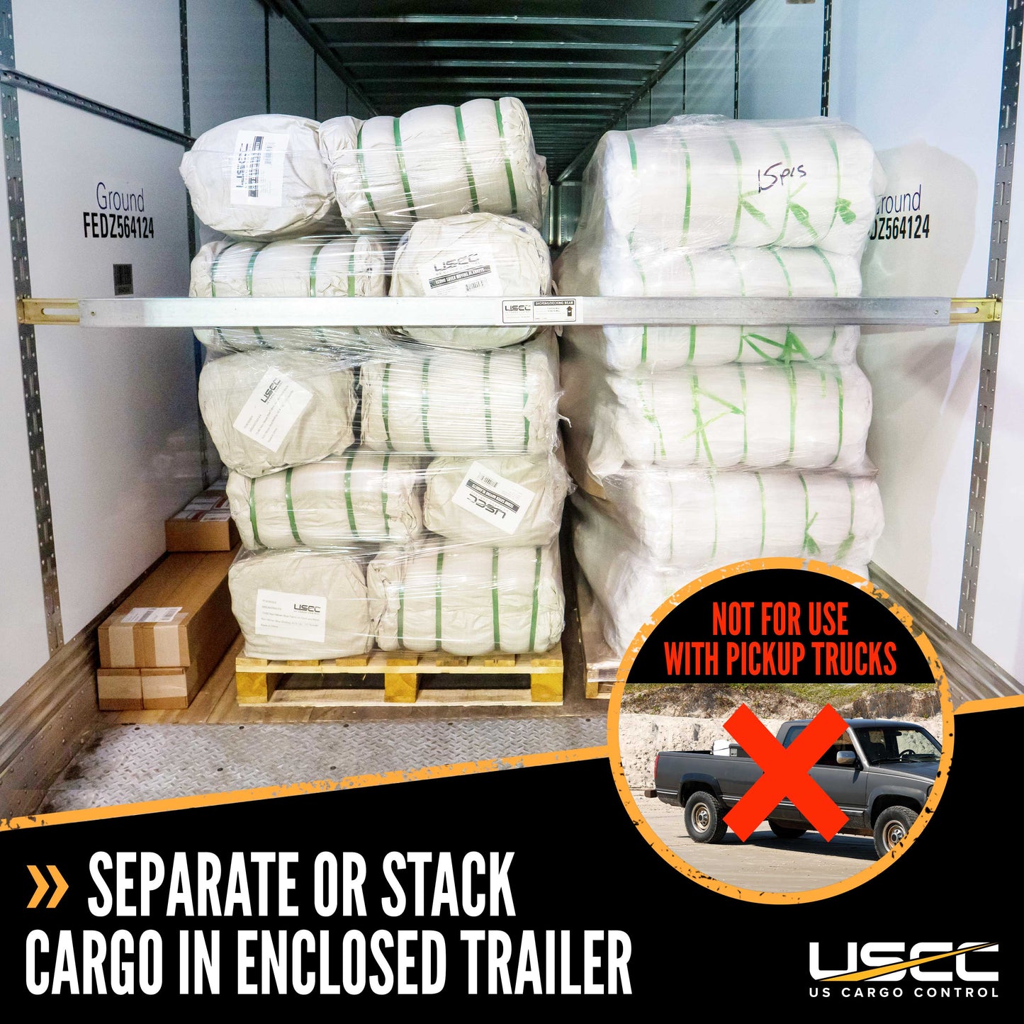 92" - 103" Steel E-Track Load Bar - 1,500 lb Capacity