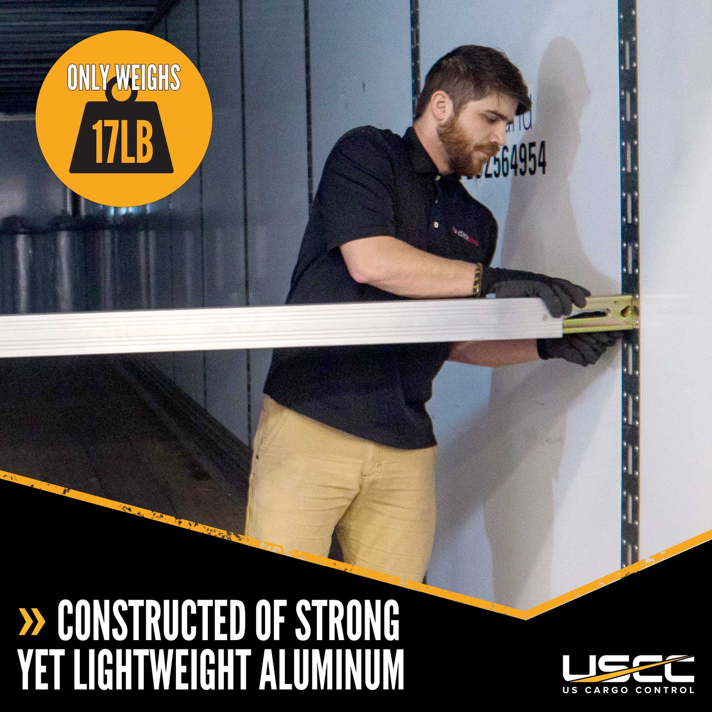 93" Aluminum Shoring Beam with Flat Latch Release - Extends to 103"