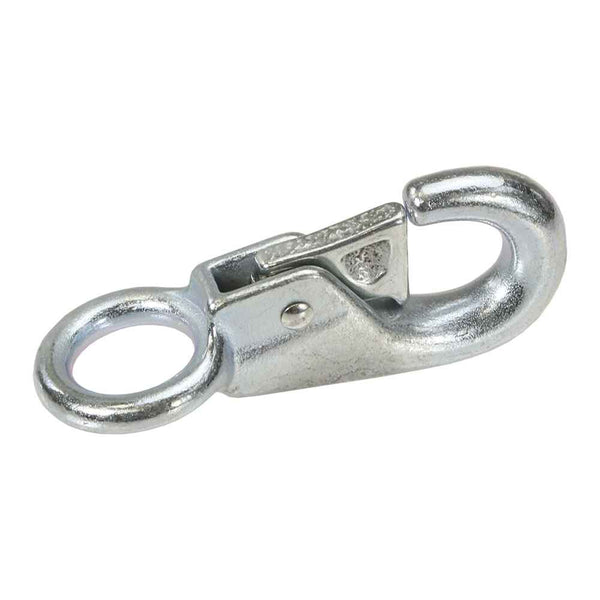 US Cargo Control BNSH1 1 Forged Bull Nose Snap Hook - White Zinc