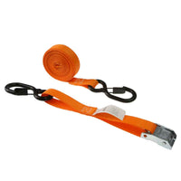 1 x 15' Orange Cam Strap W/ S-Hook and Keeper