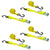 1 inch x 20 foot Cam Strap w SHooks 4 Pack