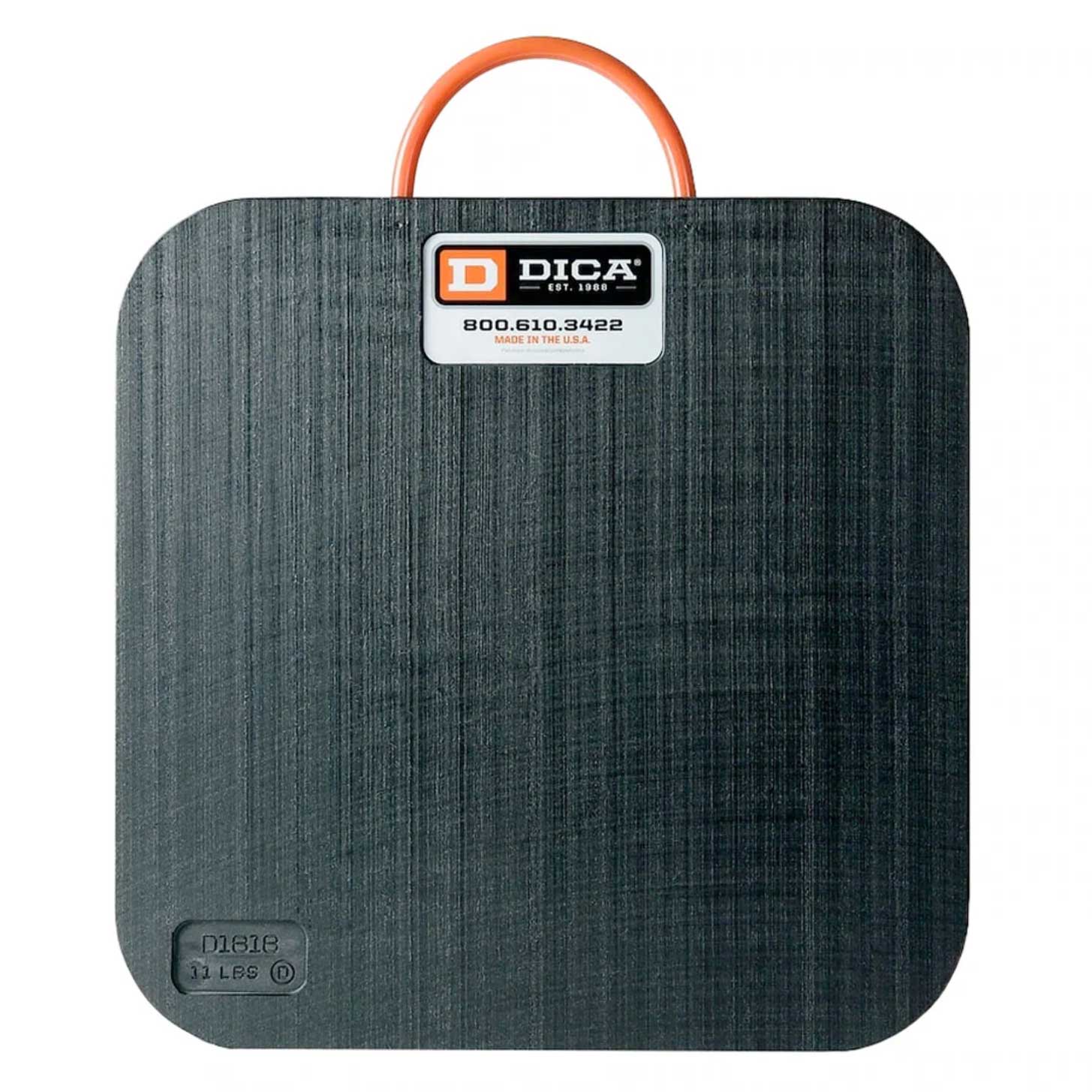 SafetyTech® 18" x 18" Outrigger Pad | Heavy Duty | 2" Thick | Black Image 1 of 3