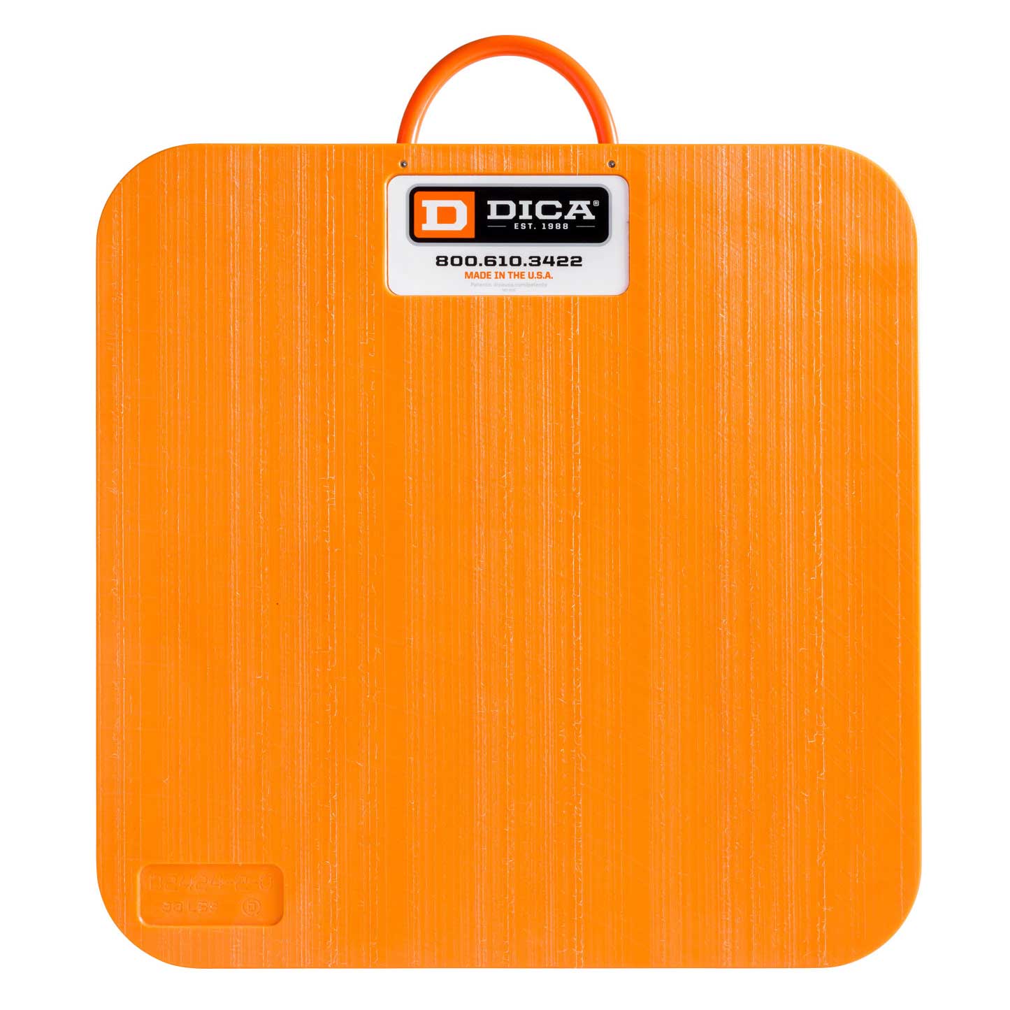 SafetyTech® 24" x 24" Outrigger Pad | Heavy Duty | 2" Thick | Orange