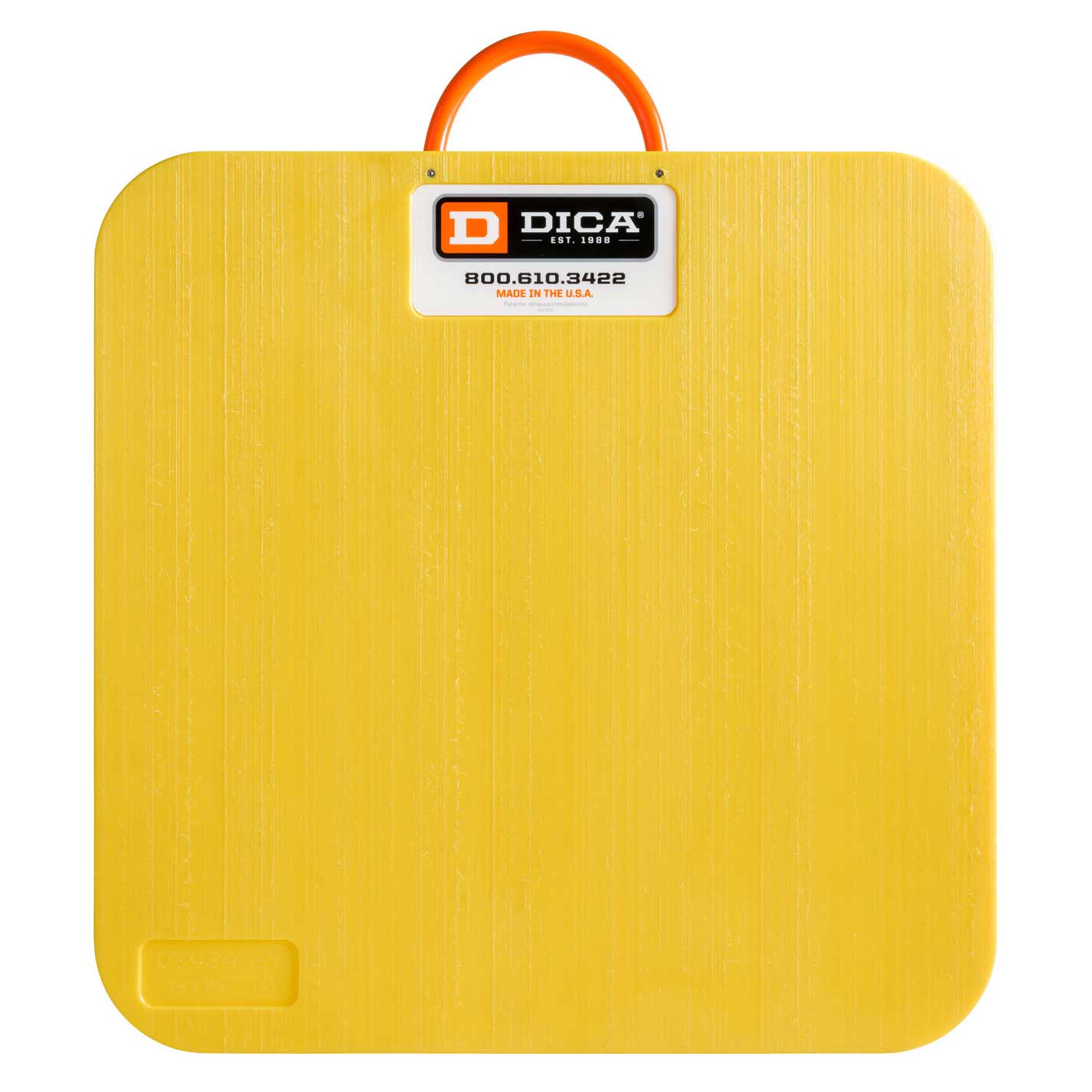 SafetyTech® 24" x 24" Outrigger Pad | Medium Duty | 1" Thick | Yellow