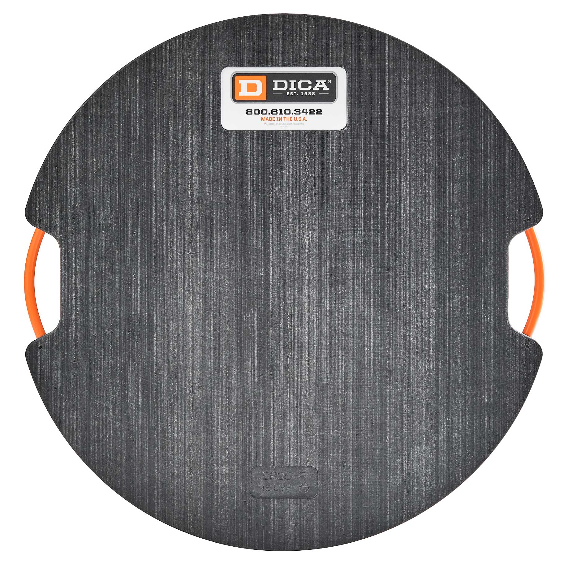 SafetyTech Heavy Duty 30" x 2" Round Outrigger Pad Black Crane Mats