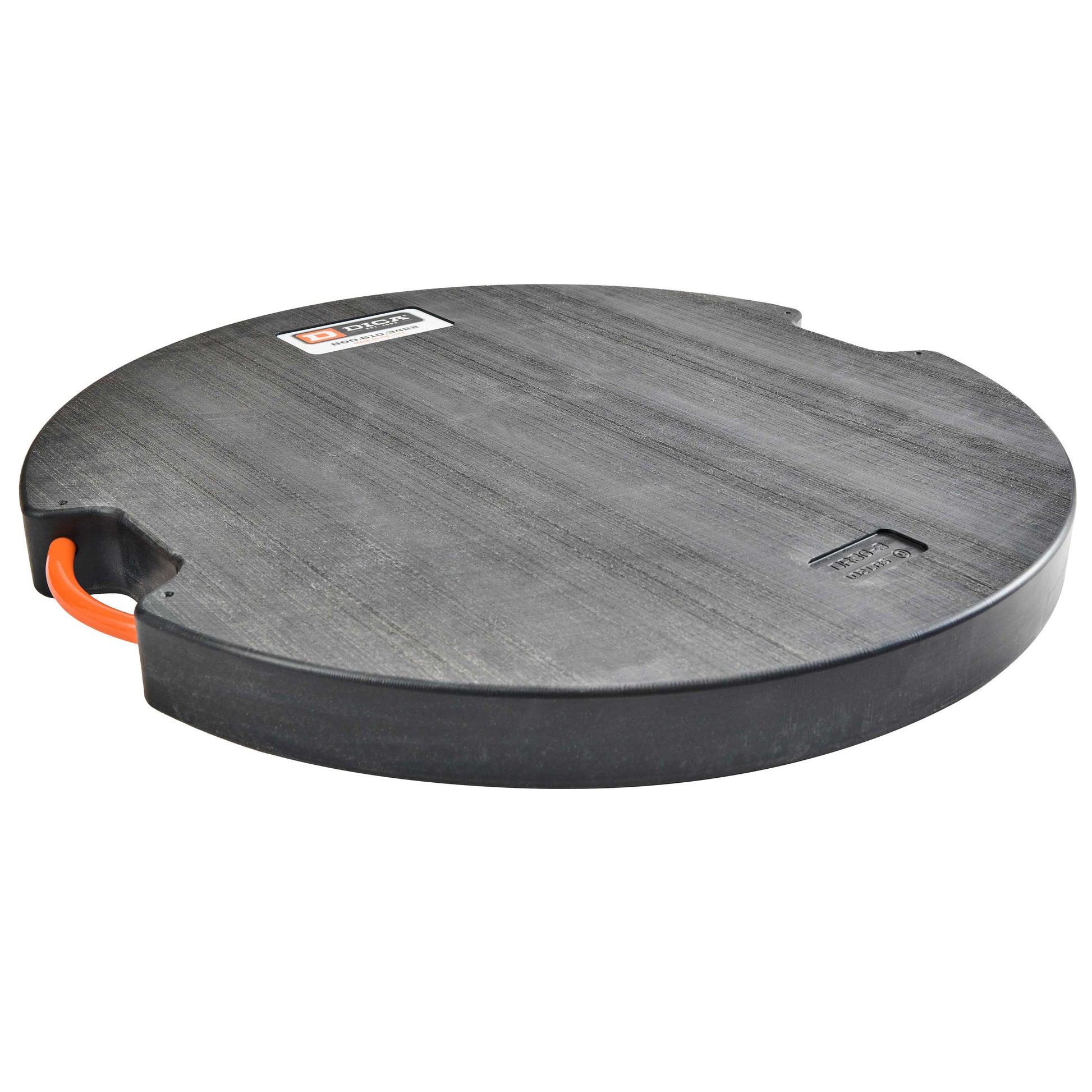 SafetyTech® 36" Round Outrigger Pad | Super Duty | 3" Thick | Black Image 3 of 3