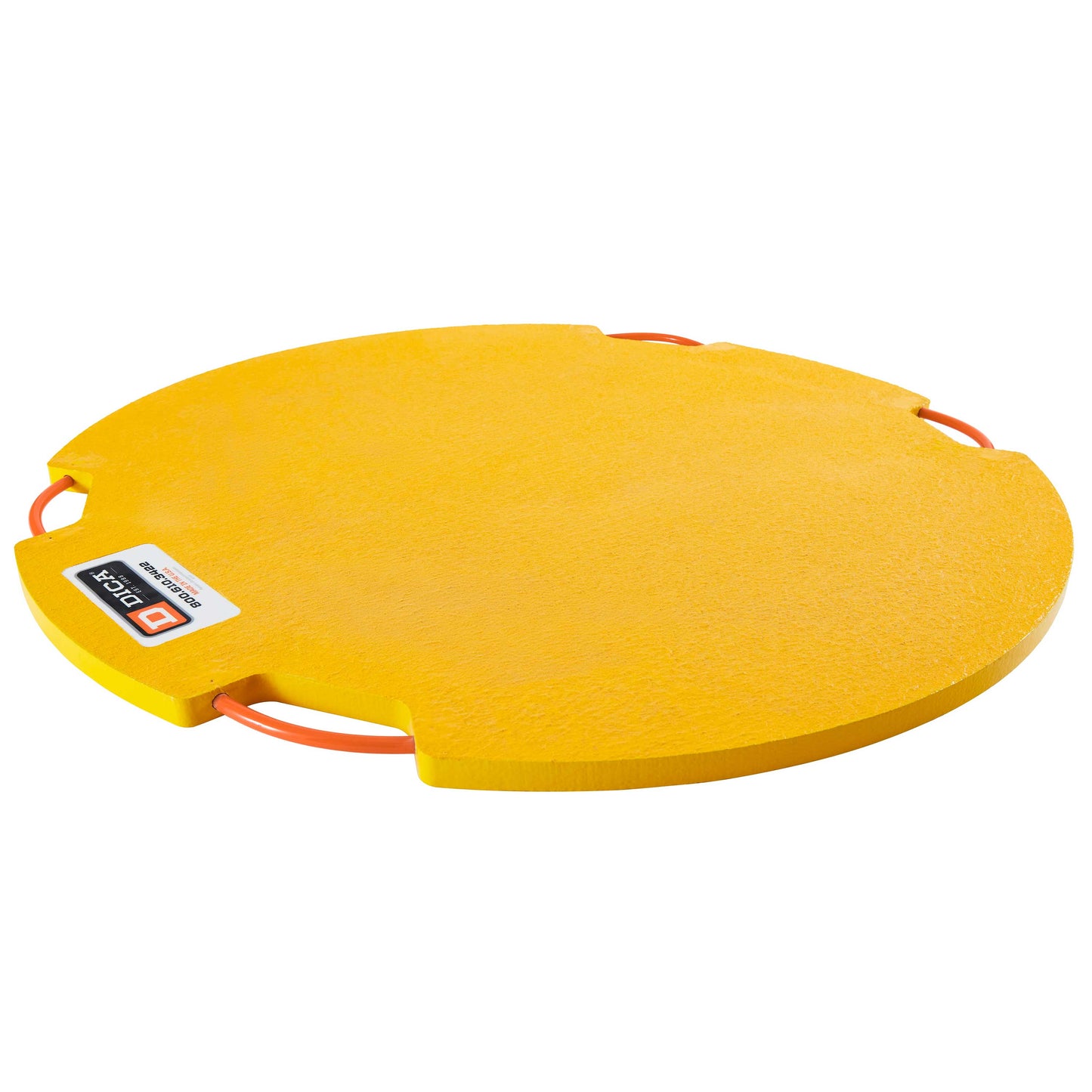 FiberTech® 42" Round Outrigger Pad | Heavy Duty | 1" Thick | Yellow Image 3 of 3