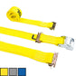2" x 12' Yellow E-Track Cam Strap w/Double-Fitted End