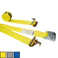 2 inch x 12 foot Yellow Cam Buckle Strap w F Hooks & Spring E Fittings image 10 of 10