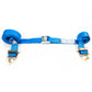 2 inch x 20 foot Blue Cam Buckle Strap w F Hooks & Spring E Fittings image 2 of 8