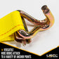 2 foot foot X 12 foot Yellow ETrack Cam Strap wSpring EFittings and Wire Hooks image 5 of 10