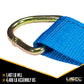 6 inch E Track Rope Tie Off Blue image 3 of 6