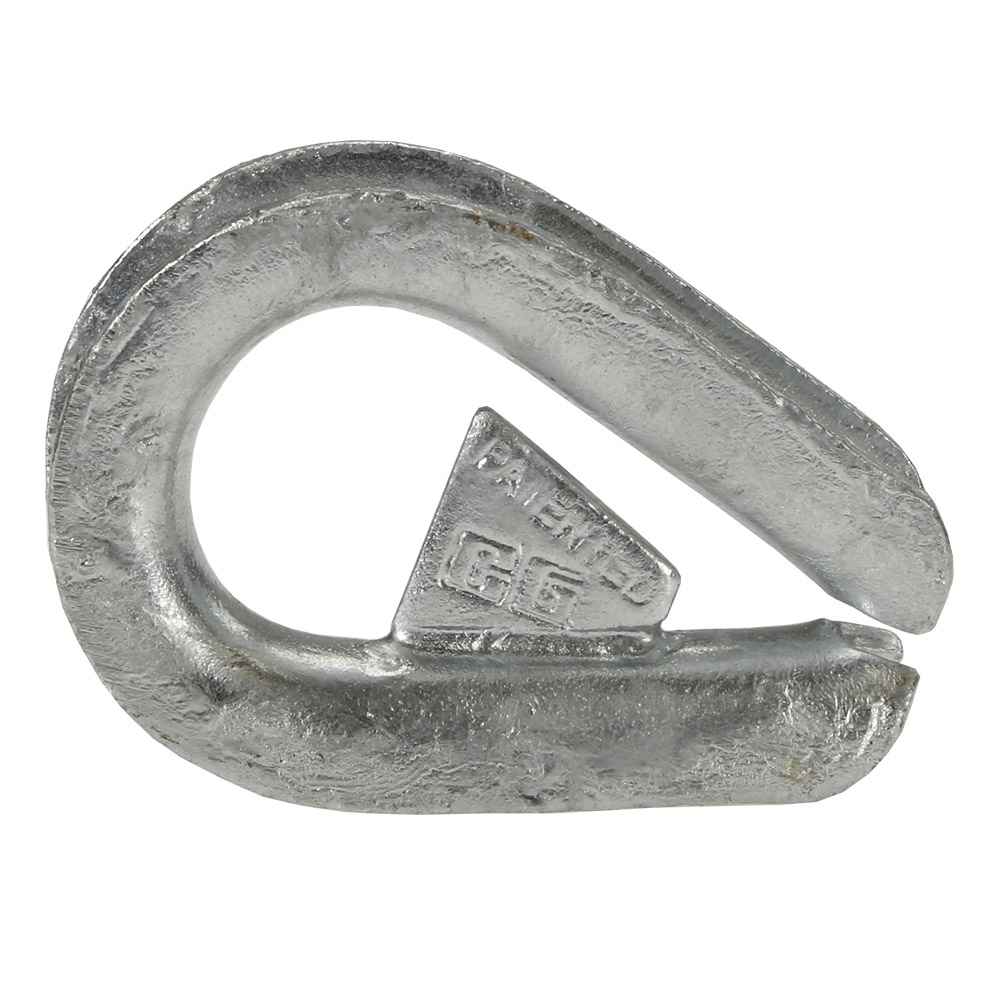 Crosby 5/8 Galvanized Extra Heavy Wire Rope Thimble (Shackle-Loc) G-414SL