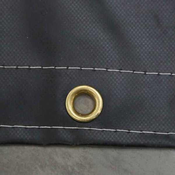 Heavy Duty Lumber Tarp 28' x 28' (10' Drop & Flap) 18 oz. Black Ta