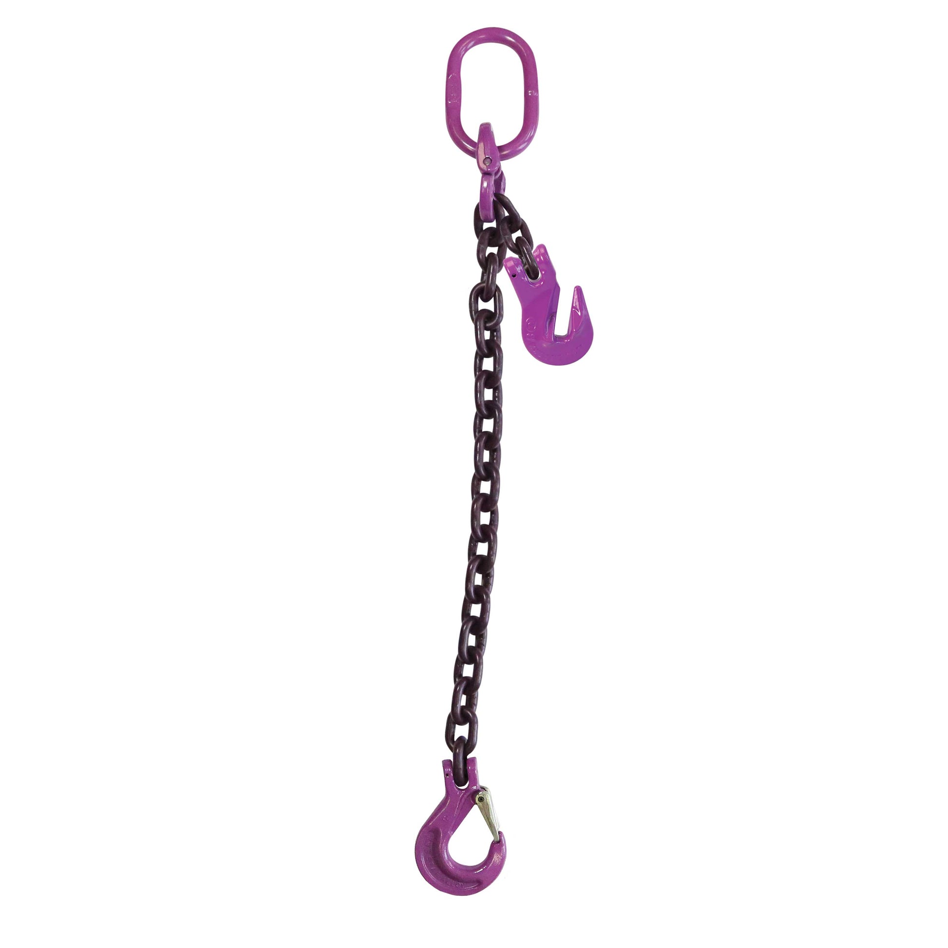 34 inch x 5 foot Adjustable Single Leg Chain Sling w Sling Hook Grade 100 image 1 of 3