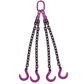 38 inch x 16 foot 4 Leg Chain Sling w Foundry Hooks Grade 100 image 1 of 3