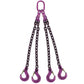 38 inch x 12 foot 4 Leg Chain Sling w Sling Hooks Grade 100 image 1 of 2