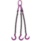5/16" x 18' - 3 Leg Chain Sling w/ Foundry Hooks - Grade 100
