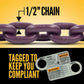 1/2" x 10' - Adjustable 2 Leg Chain Sling w/ Self-Locking Hooks - Grade 100 image 4 of 8