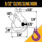 9/32" x 10' - Adjustable 2 Leg Chain Sling w/ Sling Hooks - Grade 100 image 6 of 8