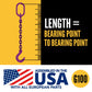 1/2" x 15' - Adjustable 3 Leg Chain Sling w/ Foundry Hooks - Grade 100 image 5 of 8