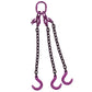 3/8" x 10' - Adjustable 3 Leg Chain Sling w/ Foundry Hooks - Grade 100 image 1 of 8