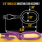 5/8" x 20' - Adjustable Single Leg Chain Sling w/ Grab Hook - Grade 100 image 7 of 8