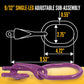 9/32" x 15' - Adjustable Single Leg Chain Sling w/ Grab Hook - Grade 100 image 7 of 8