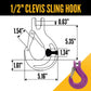 1/2" x 10' - Adjustable Single Leg Chain Sling w/ Sling Hook - Grade 100 image 7 of 8