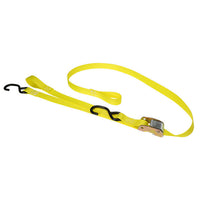 1 inch x 6 foot Cam Buckle Handlebar Strap wSHooks & Pull Loop Yellow