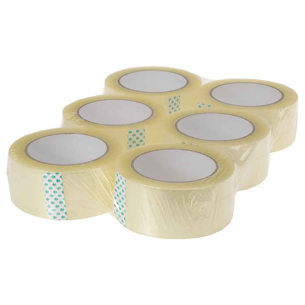 2" Clear Packing Tape: 6-Pk