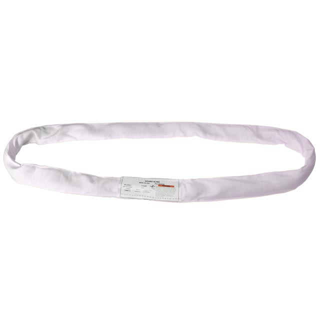 Endless Polyester Round Sling - White
