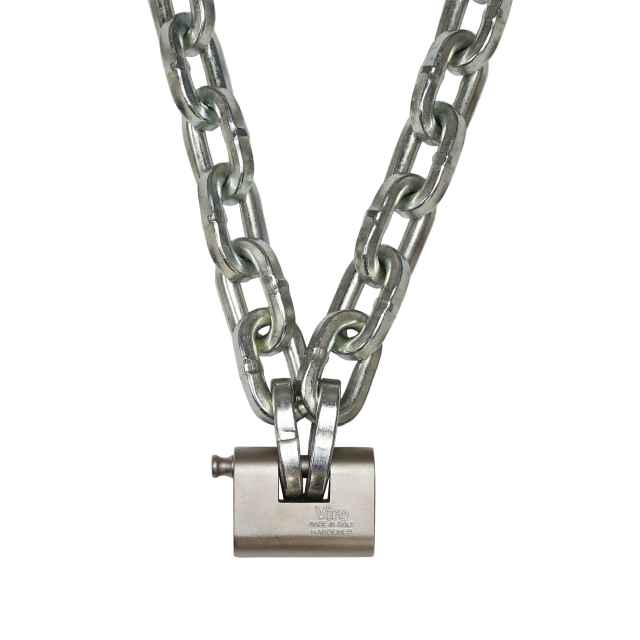 12 inch x 2 foot Pewag Security Chain Kit wViro Lock image 1 of 2