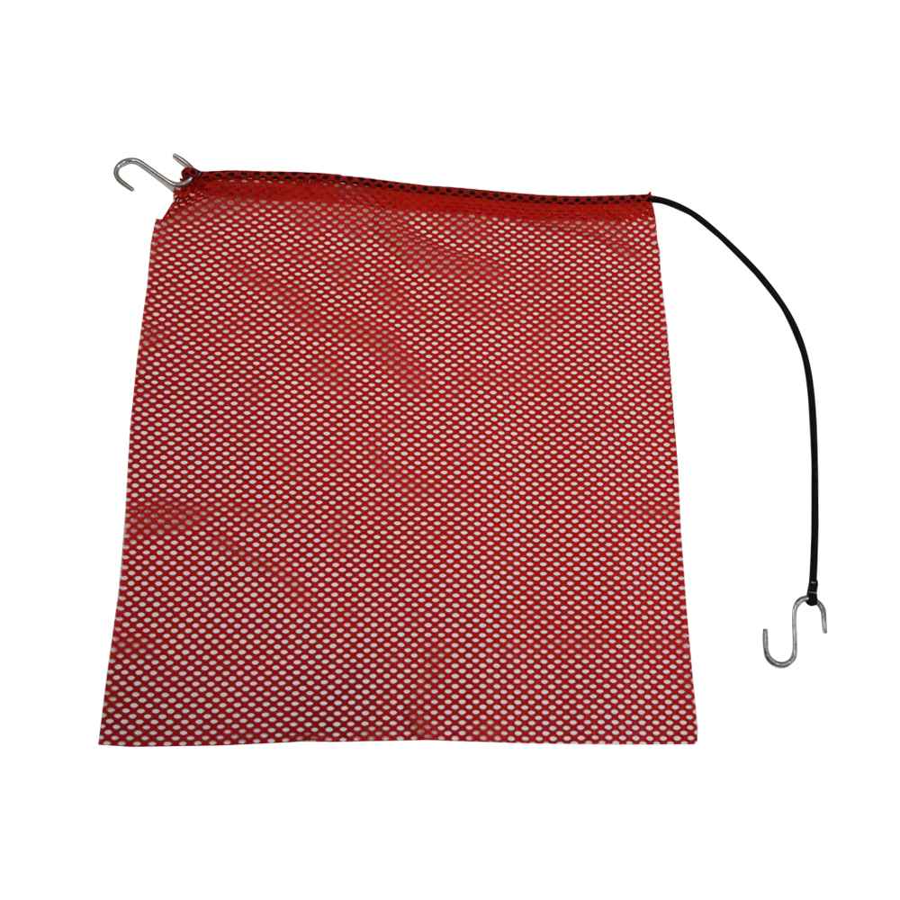 Red Jersey Mesh Safety Flag w/ 35" Bungee Cord: 18" x 20"- DOT Compliant