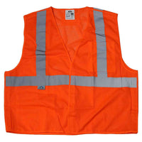 Orange Reflective Safety Vest - Class 2 Breakaway Hi Vis Vest