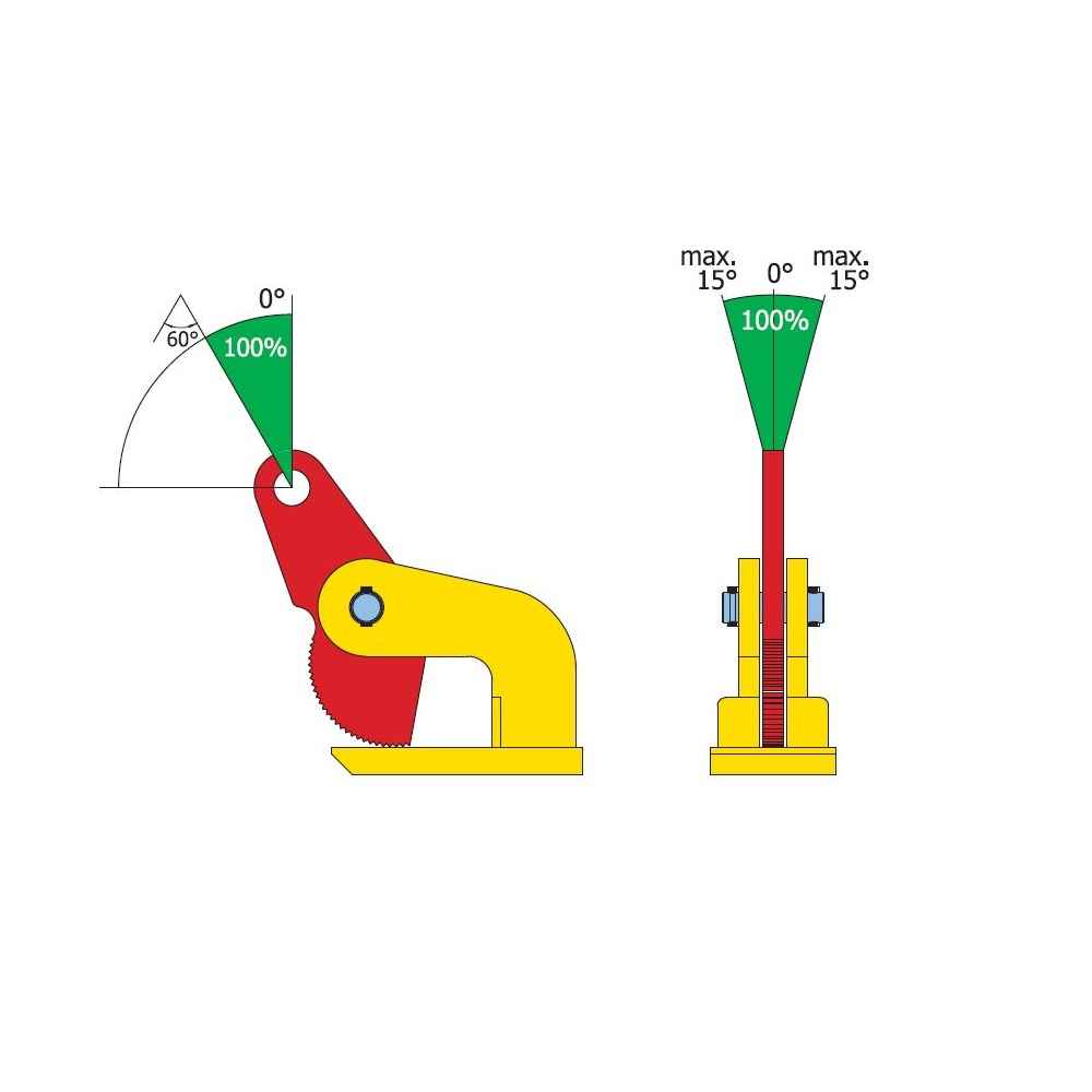 Terrier TDH 1 Ton Horizontal Lifting Clamp 970100 image 2 of 3