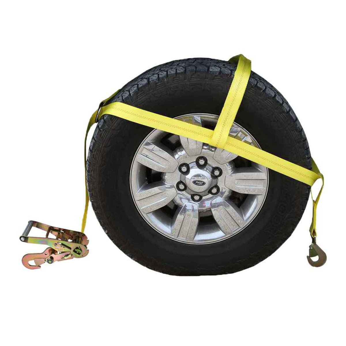 Adjustable Wheel Net w 2 Top Strap Twisted Snap Hook & Ratchet w Snap Hook image 1 of 9