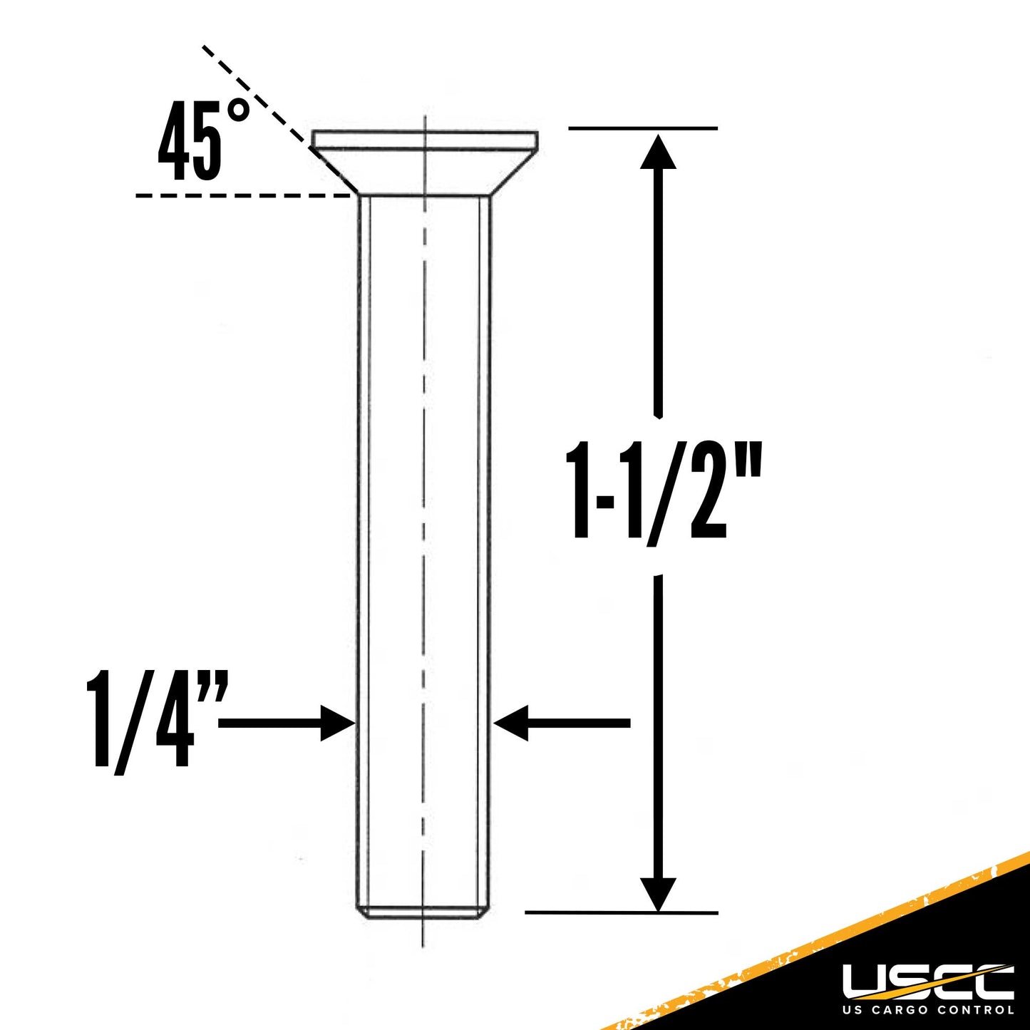 AirlineStyle Track Fastener Pack 112 inch Bolts w Nut & Washer 10 pk image 4 of 9