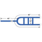 Blue Extra Large Tow Dolly Basket Strap with Flat Hooks 2 pack image 3 of 9