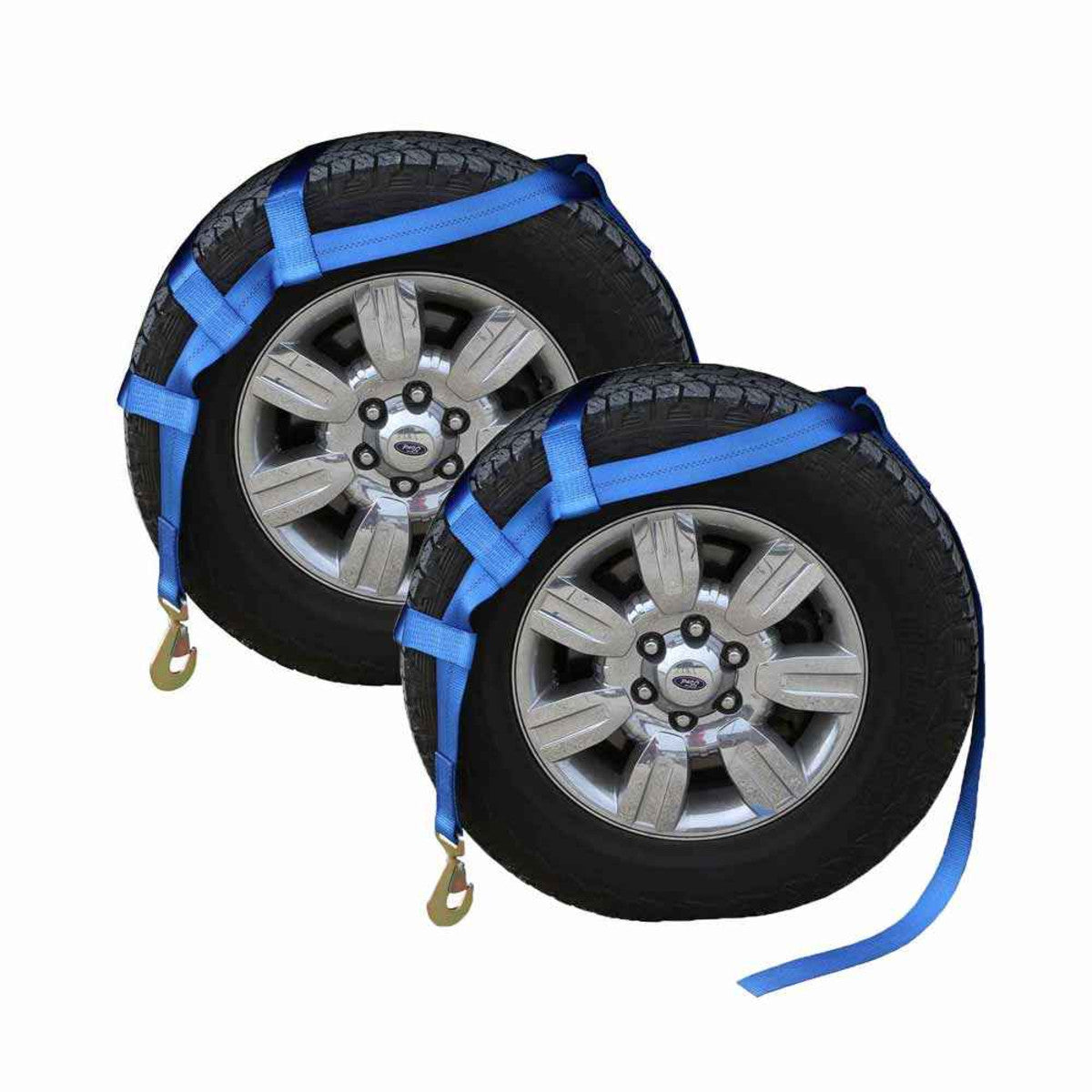 Blue Extra Large Tow Dolly Basket Strap with Twisted Snap Hooks 2 pack image 1 of 10