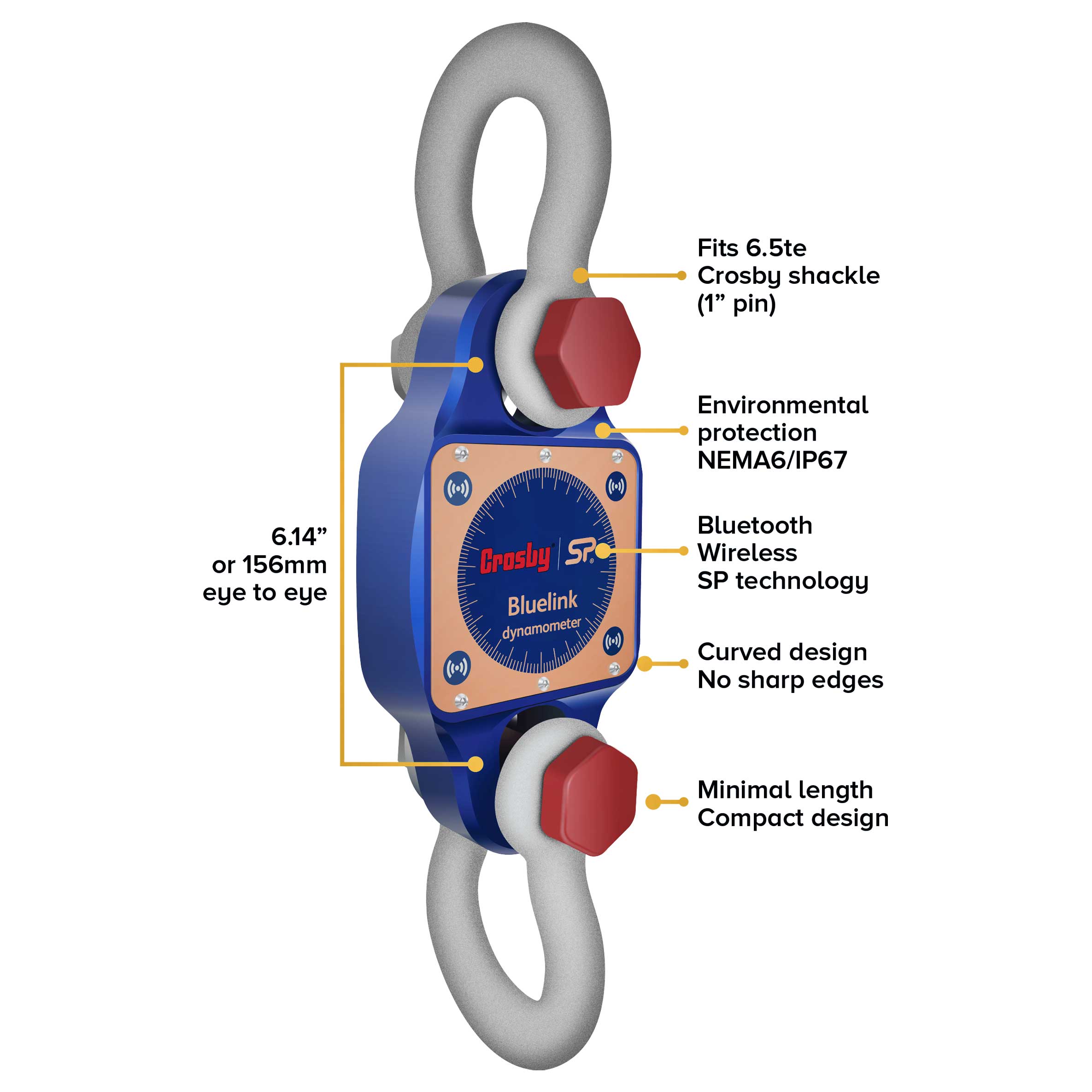 Dynamometer Blue Straightpoint® 6.5 T Blue Link Plus Dynamometer - BLD6T5
