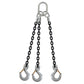 34 inch x 16 foot Crosby 3 Leg Chain Sling w Sling Hooks Grade 100 image 1 of 2