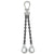 932 inch x 20 foot Domestic Adjustable 2 Leg Chain Sling w Crosby SelfLocking Hooks Grade 100 image 1 of 2