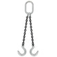 58 inch x 16 foot Domestic 2 Leg Chain Sling w Crosby Foundry Hooks Grade 100 image 1 of 2