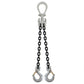 516 inch x 15 foot Domestic Adjustable 2 Leg Chain Sling w Crosby Sling Hooks Grade 100 image 1 of 2