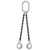 516 inch x 14 foot Domestic 2 Leg Chain Sling w Crosby SelfLocking Hooks Grade 100 image 1 of 2